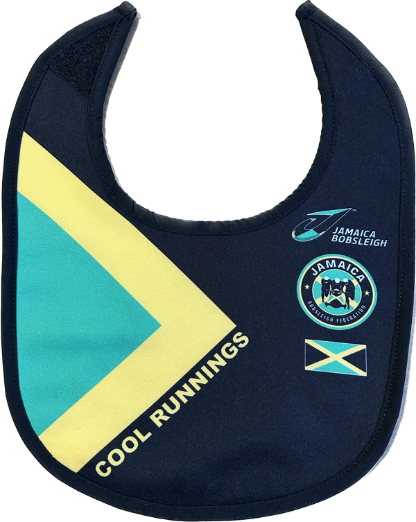 Cool Runnings Movie Jamaica Bobsled Official Baby Bib
