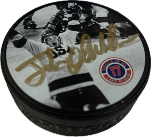 Jack O'Callahan  Miracle On Ice Celebration Hockey Puck Hand Signed