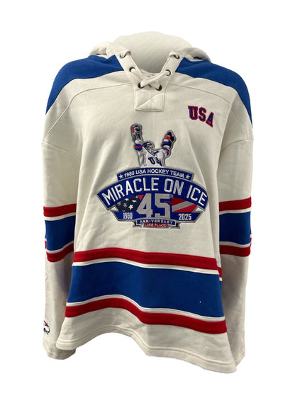 1980 Miracle on Ice  45th Anniversary (1980-2025) Official Lace Hoodie