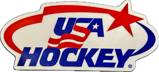 USA Hockey Logo   Sticker 4"X2"