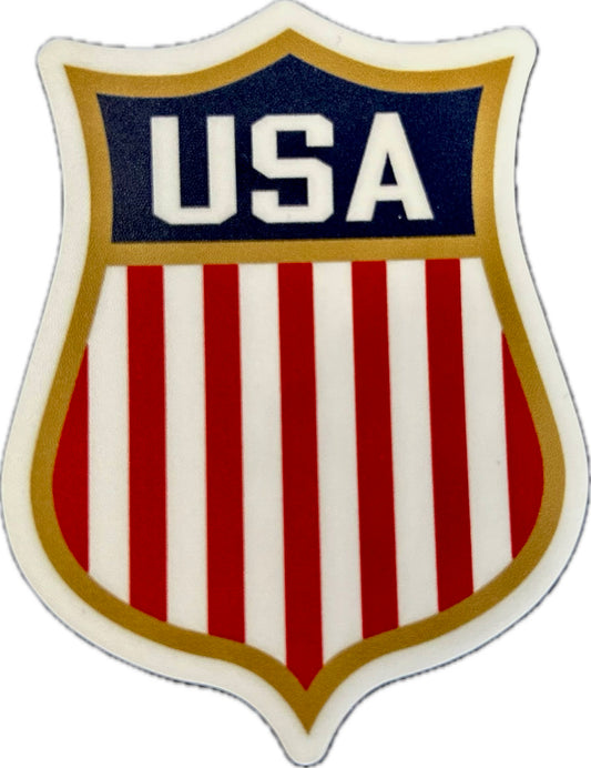 USA Hockey Shield Logo  Sticker 2”X3”