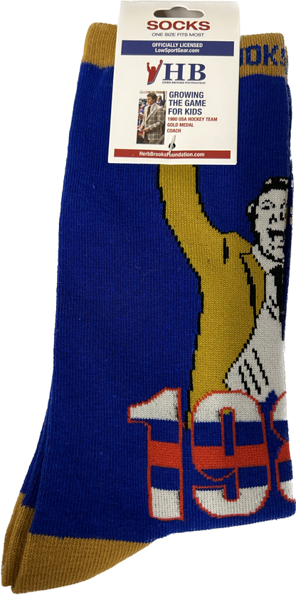 Herb Brooks Miracle on Ice 1980 Official Crew Sock