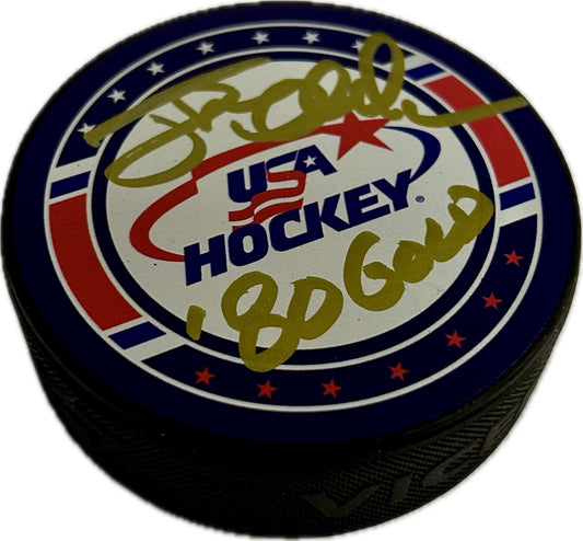 Jack O'Callahan Signed USA Hockey Puck