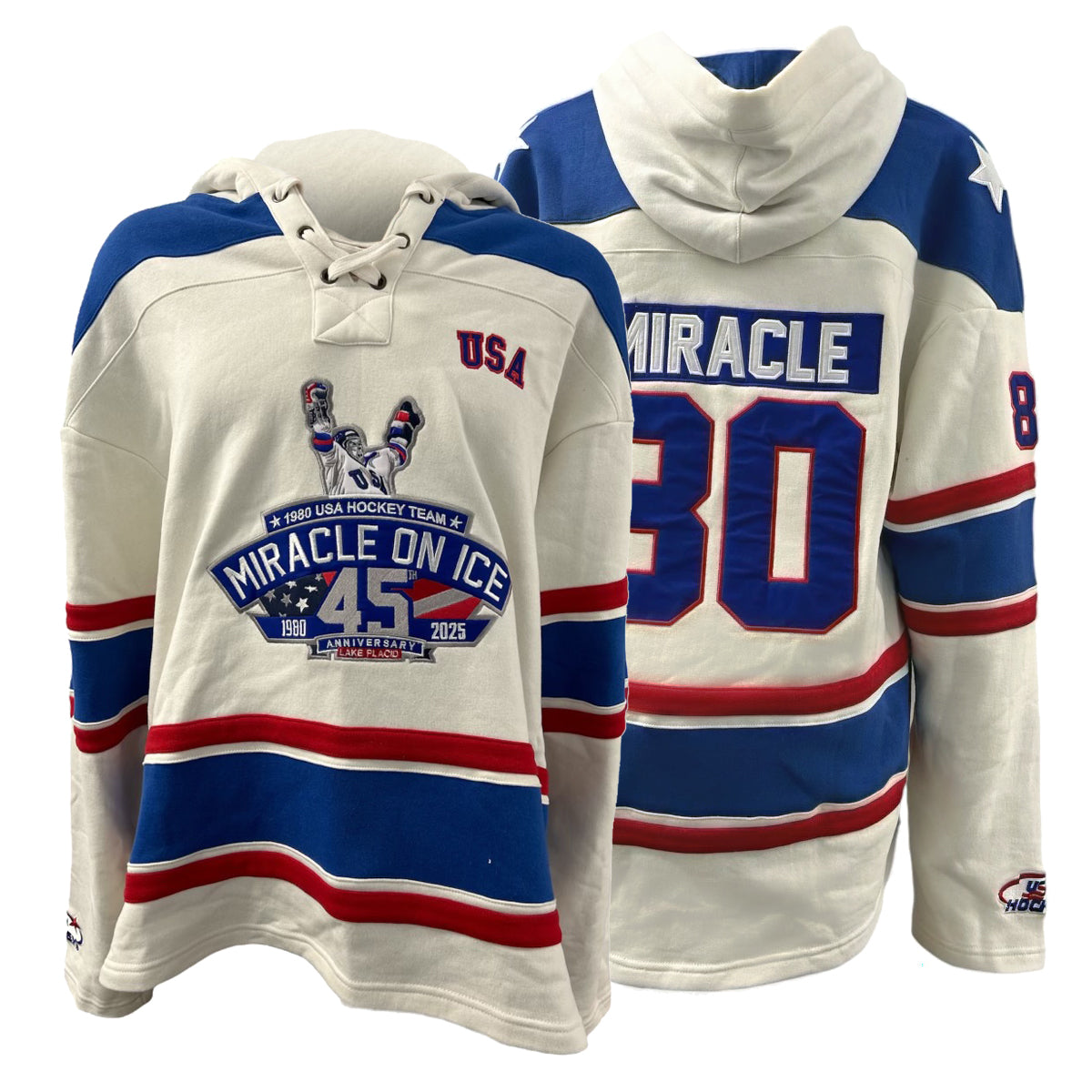 1980 Miracle on Ice  45th Anniversary (1980-2025) Official Lace Hoodie