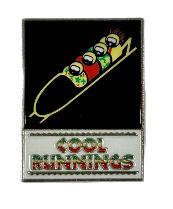 Cool Runnings Movie Jamaica Bobsled  Lapel Pin 1.5