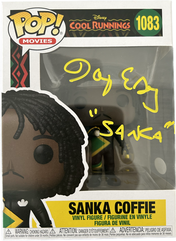 Cool Runnings Movie Jamaica Bobsled Official Doug E. Doug Autographed Sanka  Funko