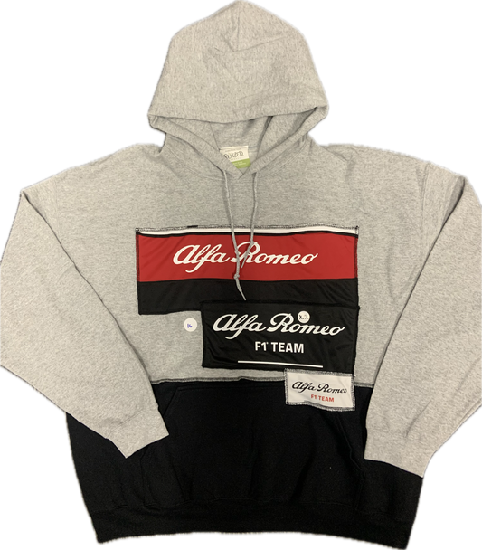 Alfa Romeo  Upcycled Hoodie FT Team Gray One-of-a-kind-2XL