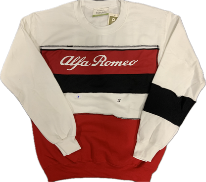 Alfa Romeo Upcycled Crew Sweatshirt FT Team Red One-of-a-kind-SM