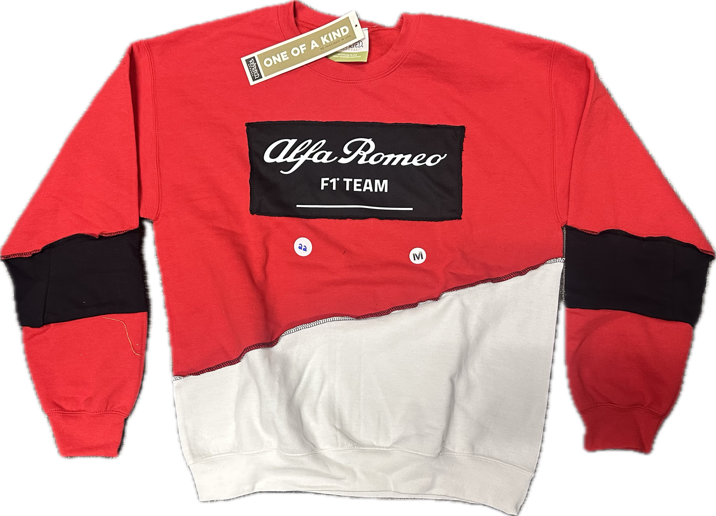 Alfa Romeo Upcycled Crew Sweatshirt Red One-of-a-kind-M