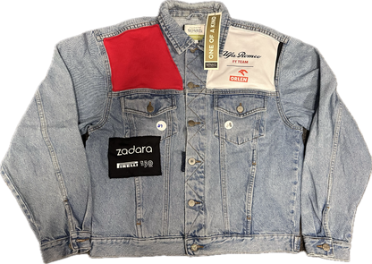 Alfa Romeo Upcycled Demin Jacket Denim Patch One-of-a-kind-M