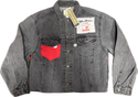 Alfa Romeo Upcycled Demin Jacket Denim Patch Dark One-of-a-kind-L