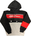 Alfa Romeo Upcycled Hoodie Black One-of-a-kind-SM