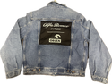 Alfa Romeo Upcycled Demin Jacket Denim Plaid One-of-a-kind-2XL