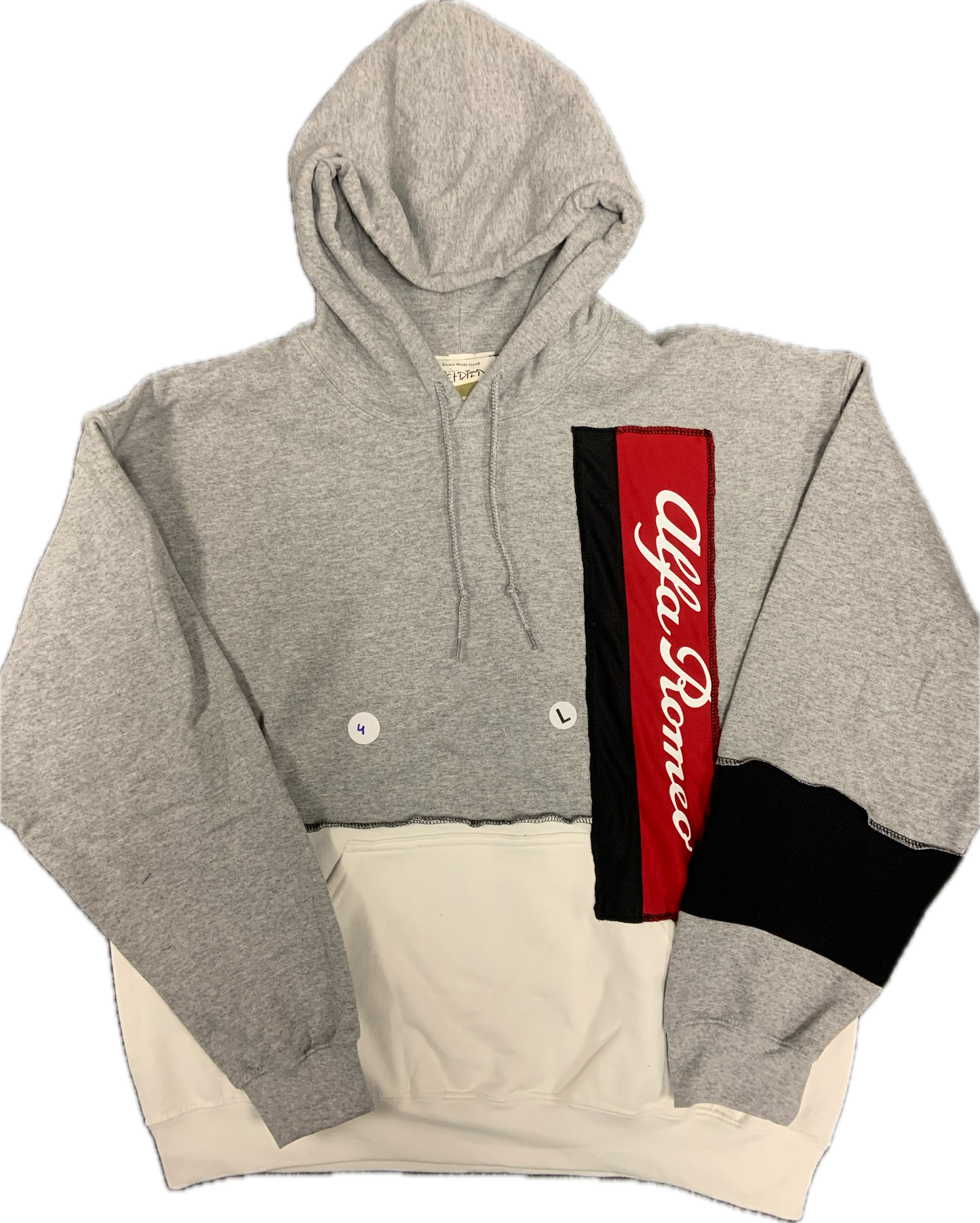 Alfa Romeo Upcycled Hoodie Dr. Gray One-of-a-kind-L