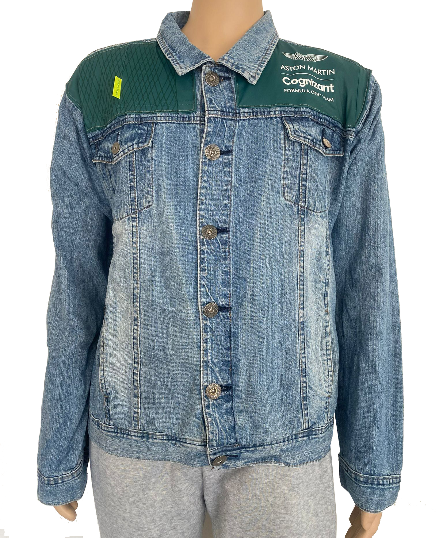 Aston Martin Formula 1 Upcycled Demin Jacket