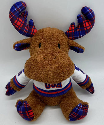 Miracle on Ice 10 Inch Sherpa Moose Plush White Jersey