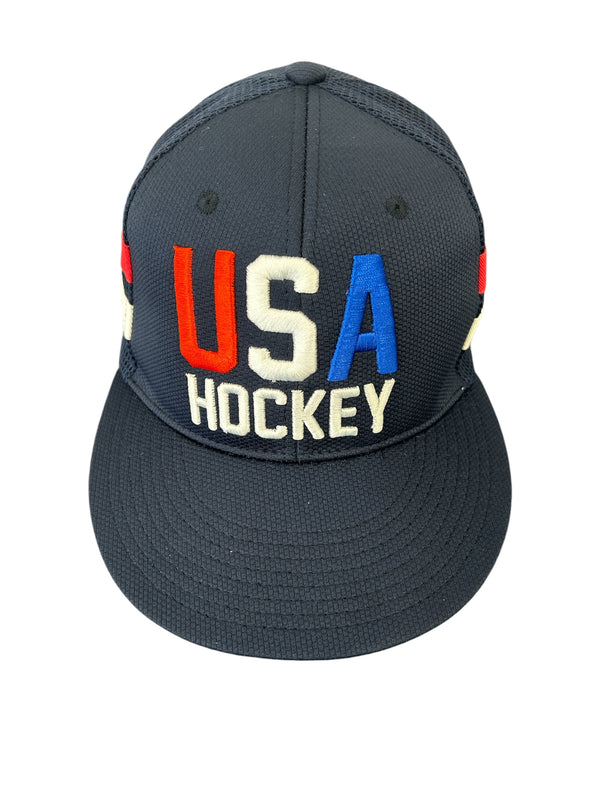 USA Hockey Official 2026 Winter Games Flat Brim Navy Hat