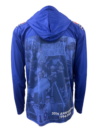 New York Rangers 1994 NOW I CAN DIE IN PEACE 30th Anniversary Lightweight Hoodie