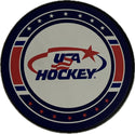 USA Hockey Puck white