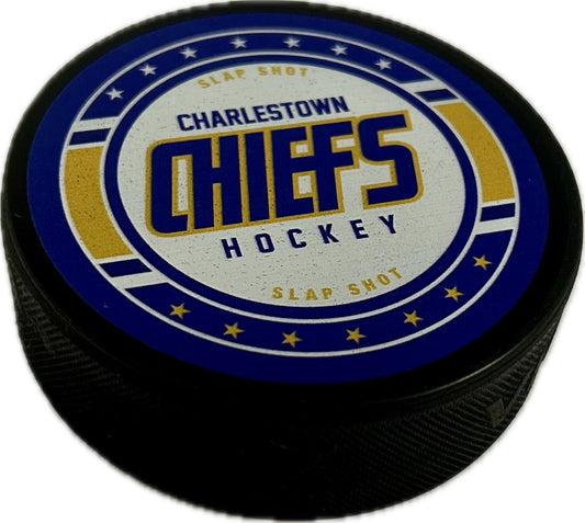 Slap Shot Charlestown Chiefs Hockey Puck