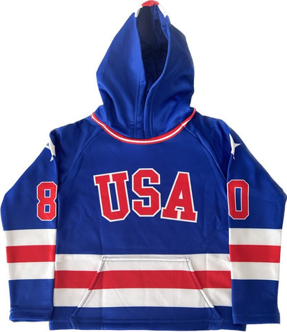 USA Hockey Miracle on Ice  TODDLER Authentic Hoodie Royal BLUE