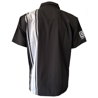 Shelby Cobra Stripe Camp Shirt - Black