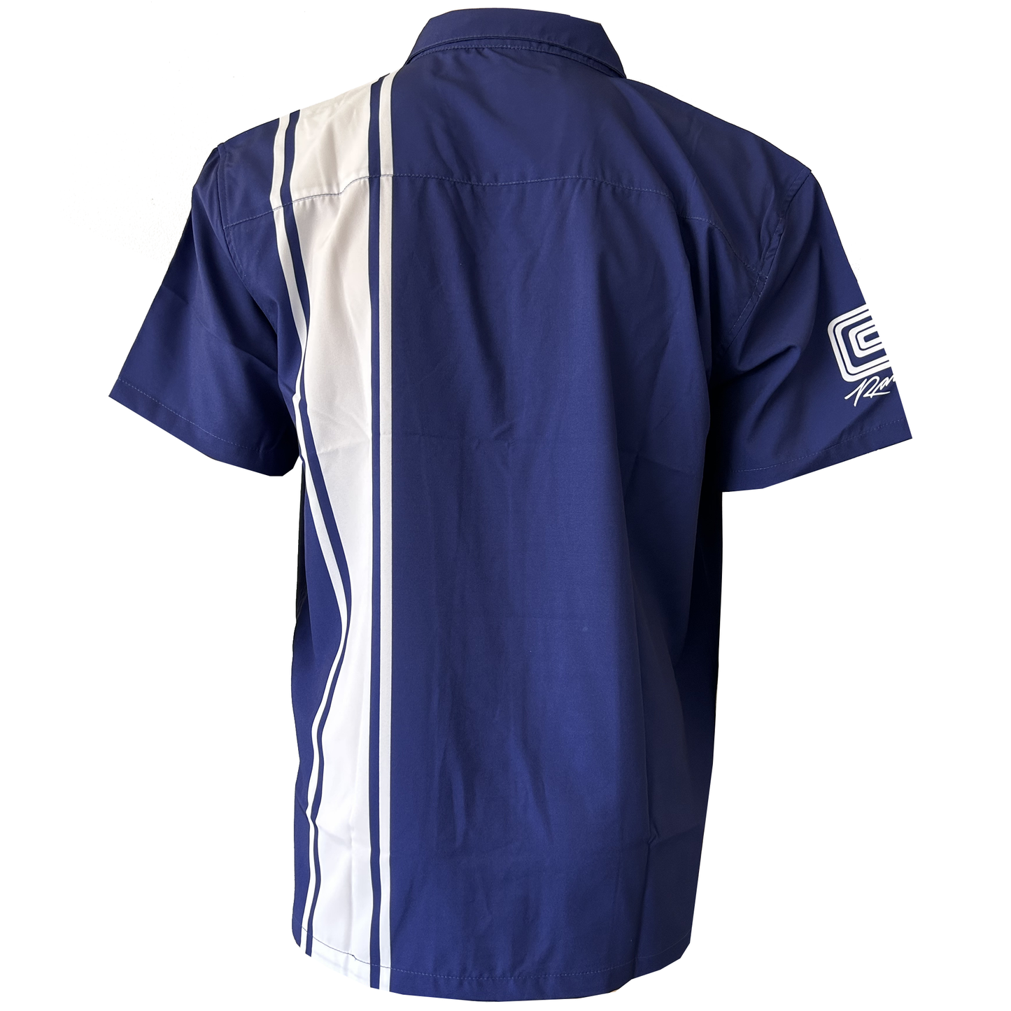 Shelby Cobra Stripe Camp Shirt - Blue