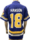 Slapshot Chiefs Camp Shirt Royal Blue -  Jeff Hanson #18