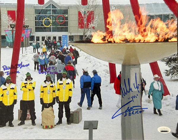 Cool Runnings Movie Jamaica Bobsled Official Cast Signed  11x14 Photo 6