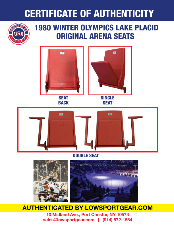 1980 Miracle on Ice Arena Seat Back Black Friday / Cyber Monday Special