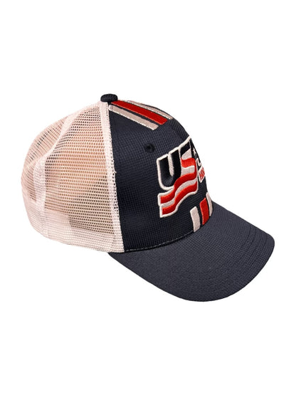 USA Hockey Official 3 Stripe Logo Navy Hat