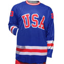 Dave Christian USA Hockey Miracle on Ice 1980 Official Replica Performance Jersey Blue Medium