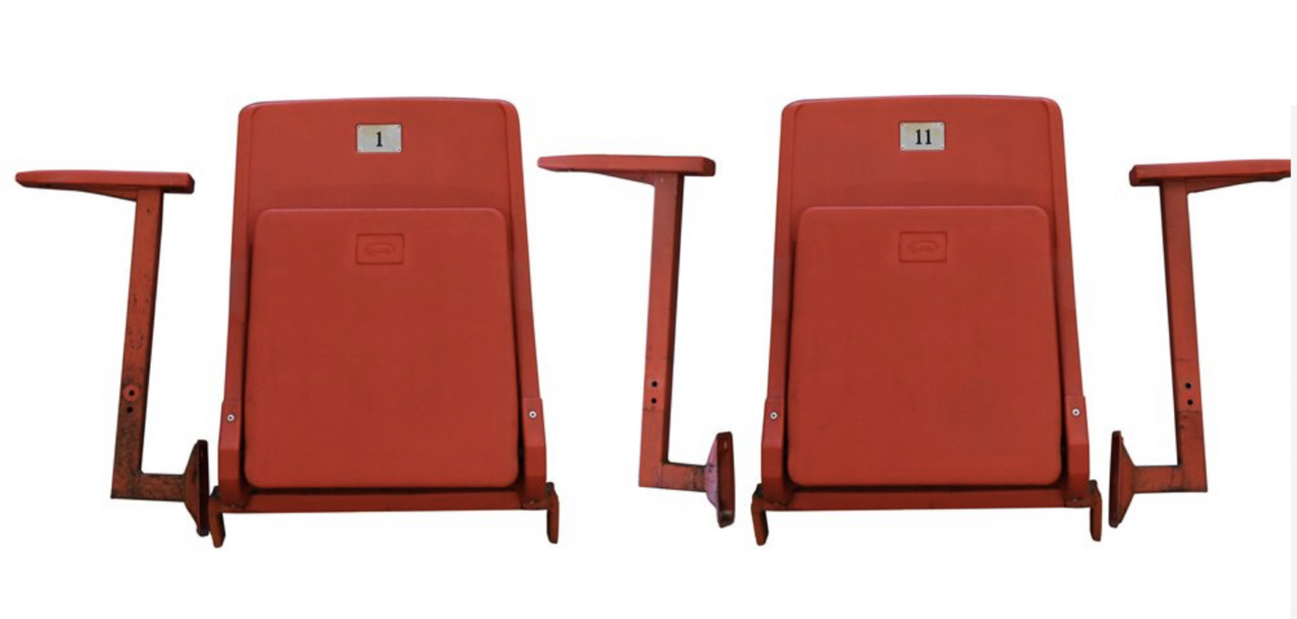 1980 Miracle on Ice Arena Seat TWO CHAIRS, WITH ARM RESTS