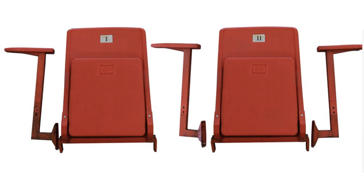 1980 Miracle on Ice Arena Seat TWO CHAIRS, WITH ARM RESTS