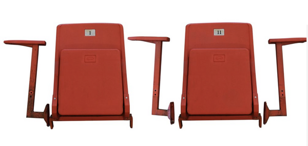 1980 Miracle on ice arena seat TWO CHAIRS, WITH ARM RESTS