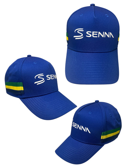 2024 Ayrton Senna Stripe Blue Cap