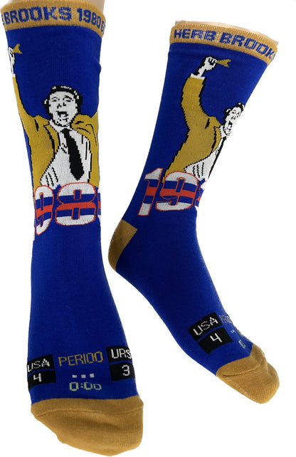 Herb Brooks Miracle on Ice 1980 Official Crew Sock