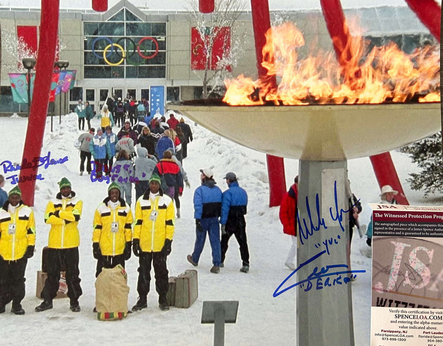 Cool Runnings Movie Jamaica Bobsled Official Cast Signed  11x14 Photo 6