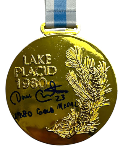 Dave Christian 1980 USA Olympic Team Lake Placid Gold Medal Hand Signed