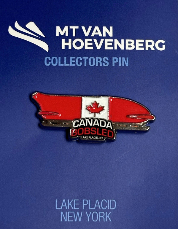 Canada Bobsled Team Lake Placid New York Official  Lapel Pin