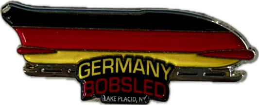 Germany Bobsled Team Lake Placid New York Official  Lapel Pin