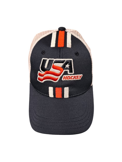 USA Hockey Official 3 Stripe Logo Navy Hat