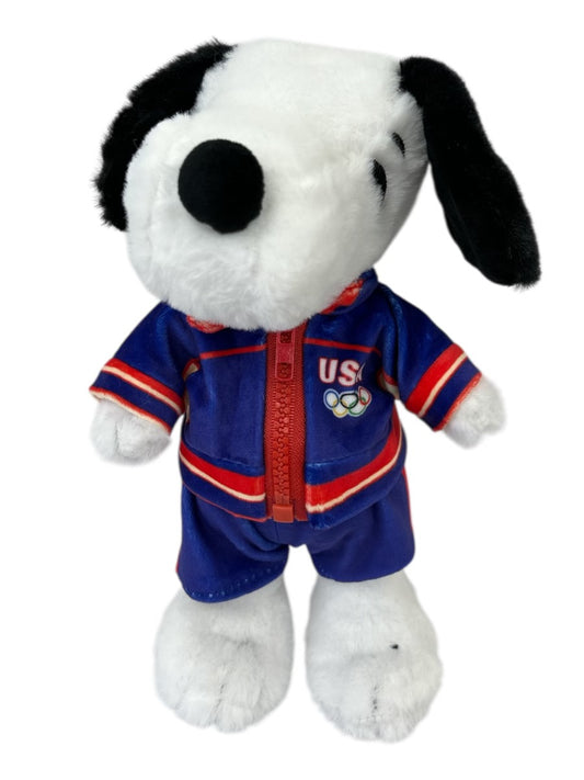 Snoopy USA Olympic Team Track Suit Officially Licensed 10 Inch Plush