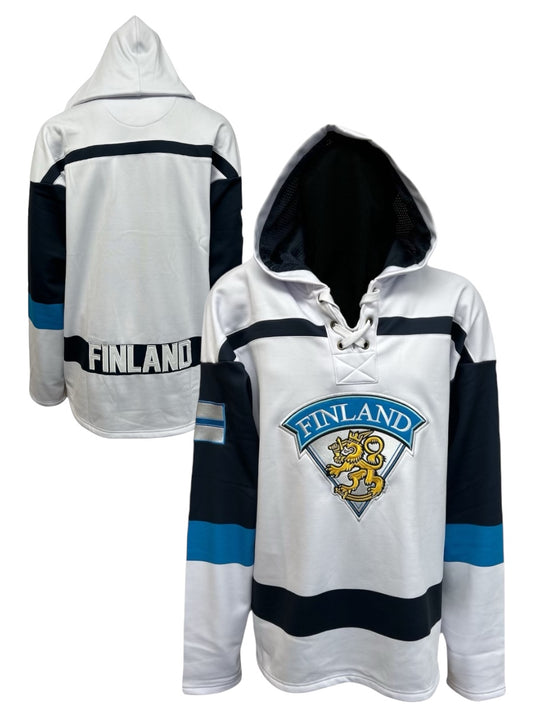 Finland Country Sublimated Lace Hoodie