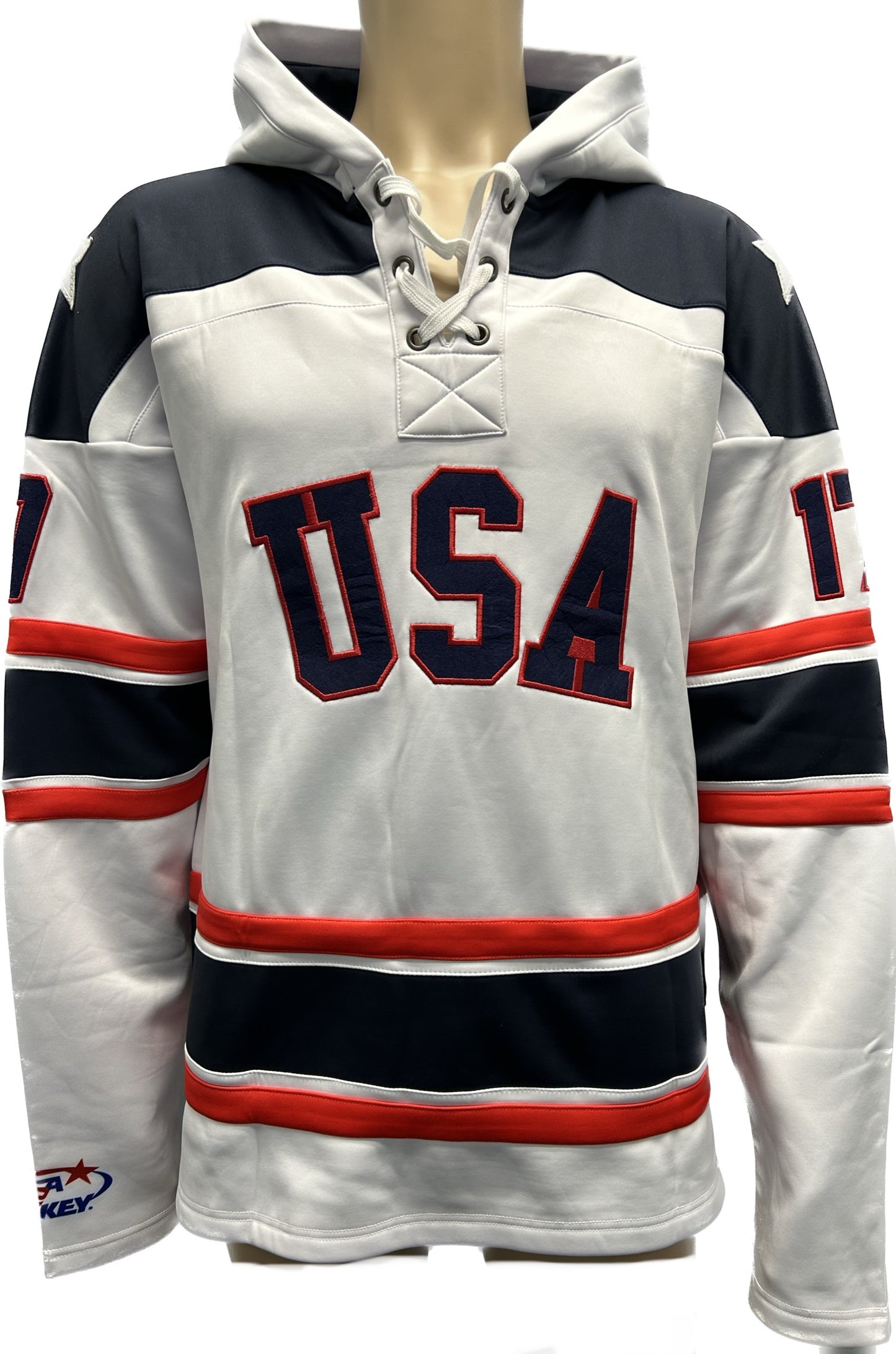 Jack O'Callahan USA Hockey Miracle on Ice 1980 Official Lace Hoodie- White