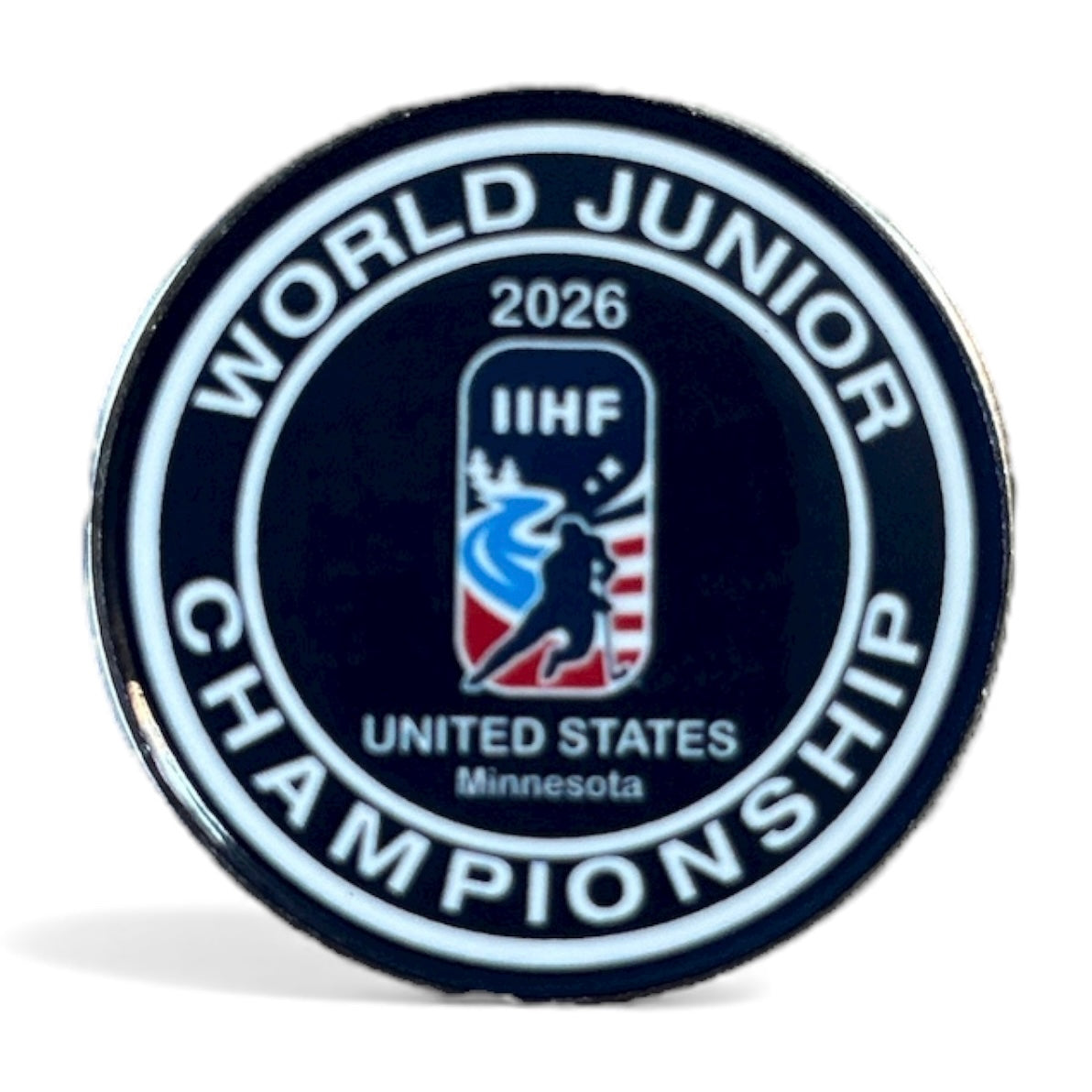 2026 IIHF World Junior Championship commemorative pin