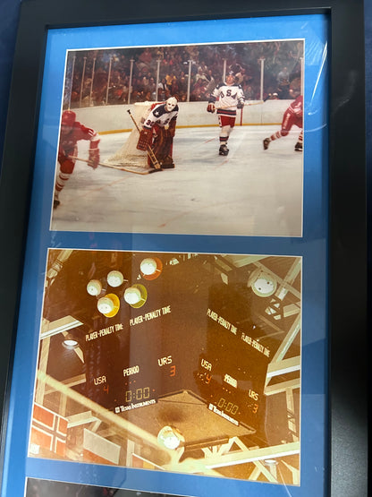 Official Miracle on Ice 4- 8 x 10 Picture Frame with last 30 seconds of the Game Voice Chip. NIB