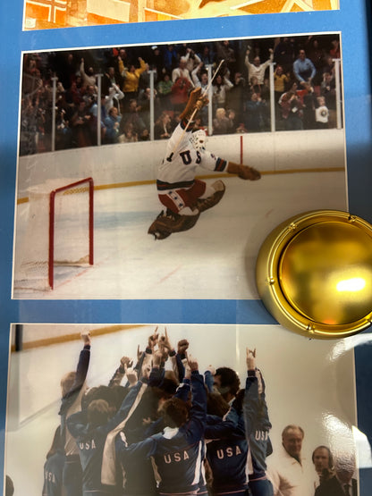 Official Miracle on Ice 4- 8 x 10 Picture Frame with last 30 seconds of the Game Voice Chip. NIB