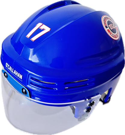 USA Hockey Miracle on Ice 1980 Jack O'Callahan Mini Helmet- Royal