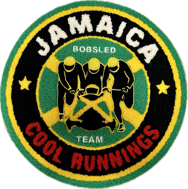 Cool Runnings Movie Jamaica Bobsled Official Round Logo Chenille Heat Seal  Patch 9